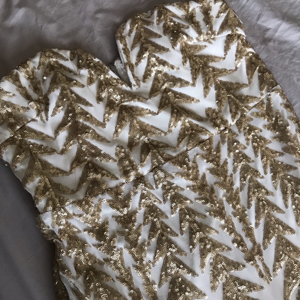 ASOS gold dress